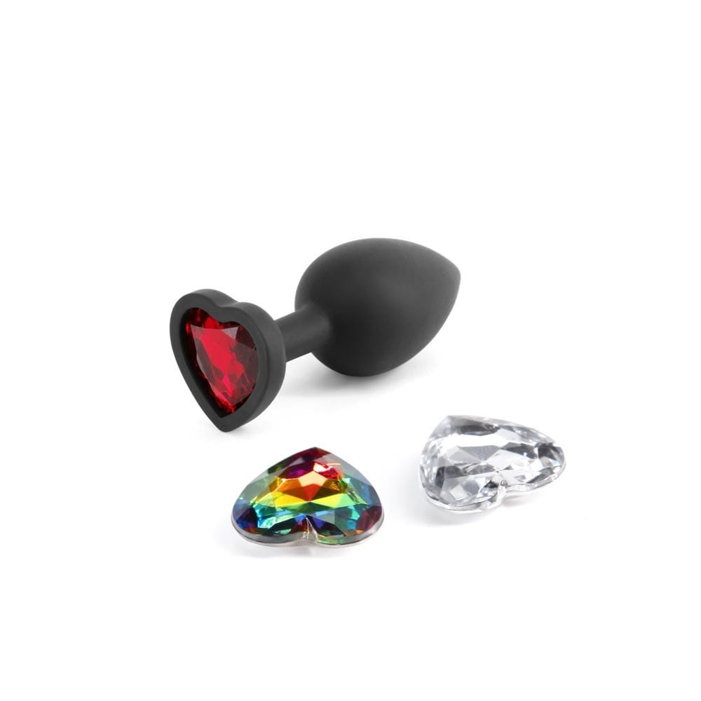 Glams Xchange Heart-Shaped Small Dop Anal Plug - High-Quality Sensation for Ultimate Pleasure