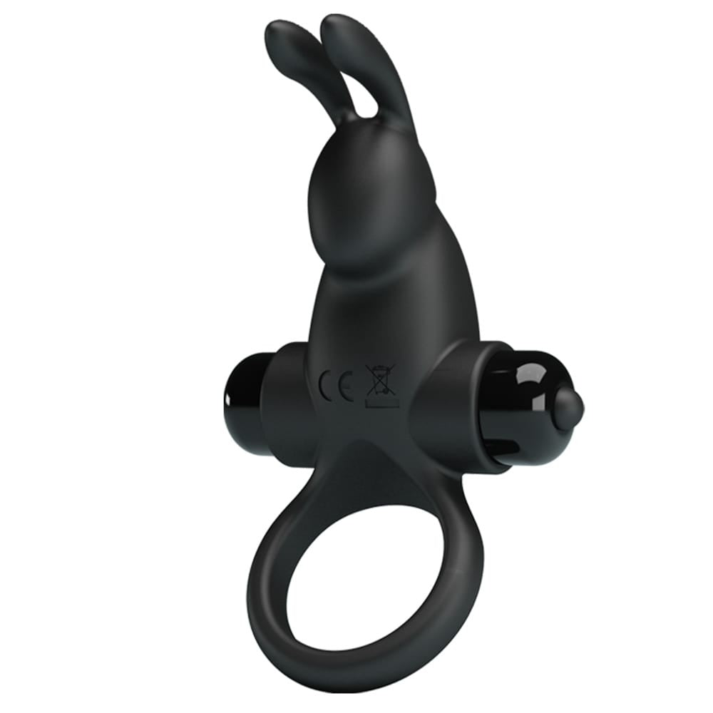 Pretty Love Vibrant Black Penis Ring - Premium Soft Silicone Enhancer for Stronger Erections