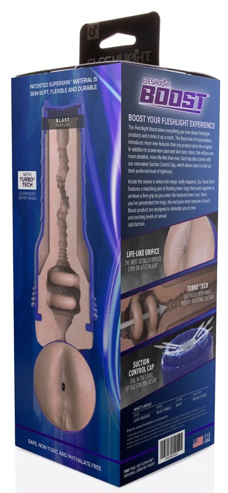 Fleshlight Boost Blast LM Flesh - Premium Male Masturbator for Ultimate Pleasure