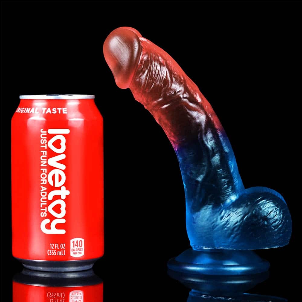 8'' Dazzle Studs Dildo - Realistic Vibrating Pleasure Toy for Intense Satisfaction