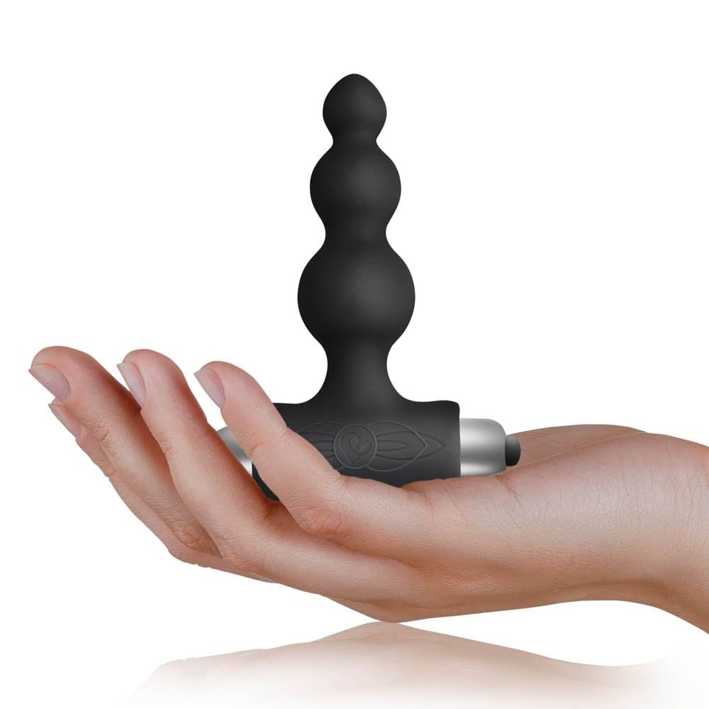 Bubbles Black Anal Plug - Premium Silicone, Sensual Pleasure, Ergonomic Design