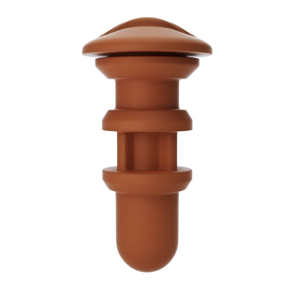 Autoblow A.I. Silicone Mouth Sleeve - Realistic Brown Male Masturbator