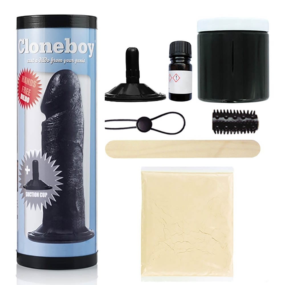Premium Cloneboy Suction Black Dildo ? Realistic Design for Ultimate Pleasure