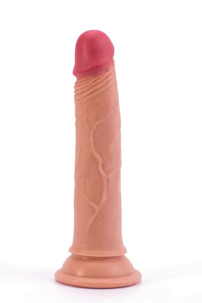 Ultra-Realistic 7 Dual-Layer Silicone Nature Cock Dildo - Flesh Color | Premium Quality Sex Toy