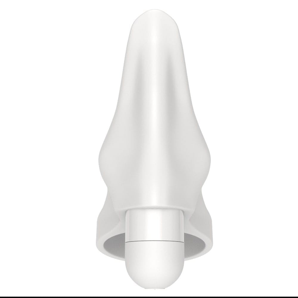 Power Clit Silicone Cockring - White Penis Enhancer Ring for Enhanced Pleasure