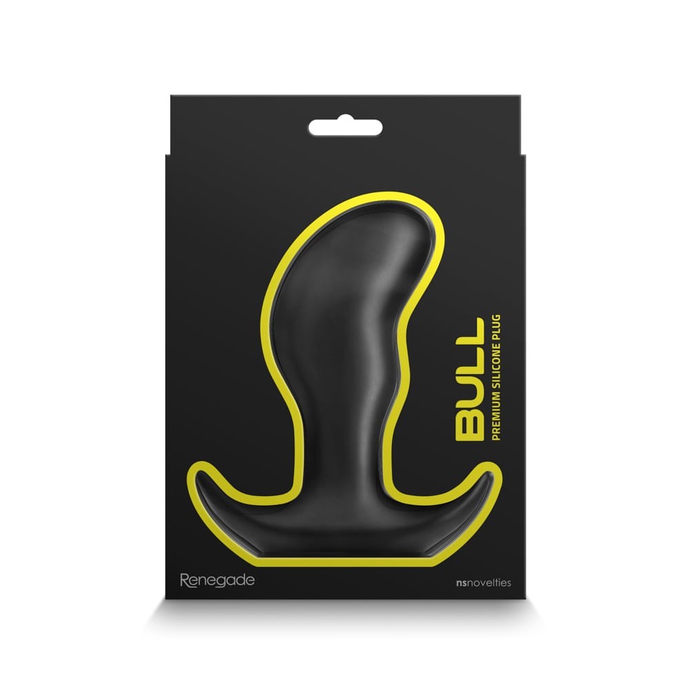 Renegade Bull Large Black Anal Plug - Premium Silicone, Powerful Stimulation, Perfect for Couples & Solo Play - Perfect for Advanced Users!
