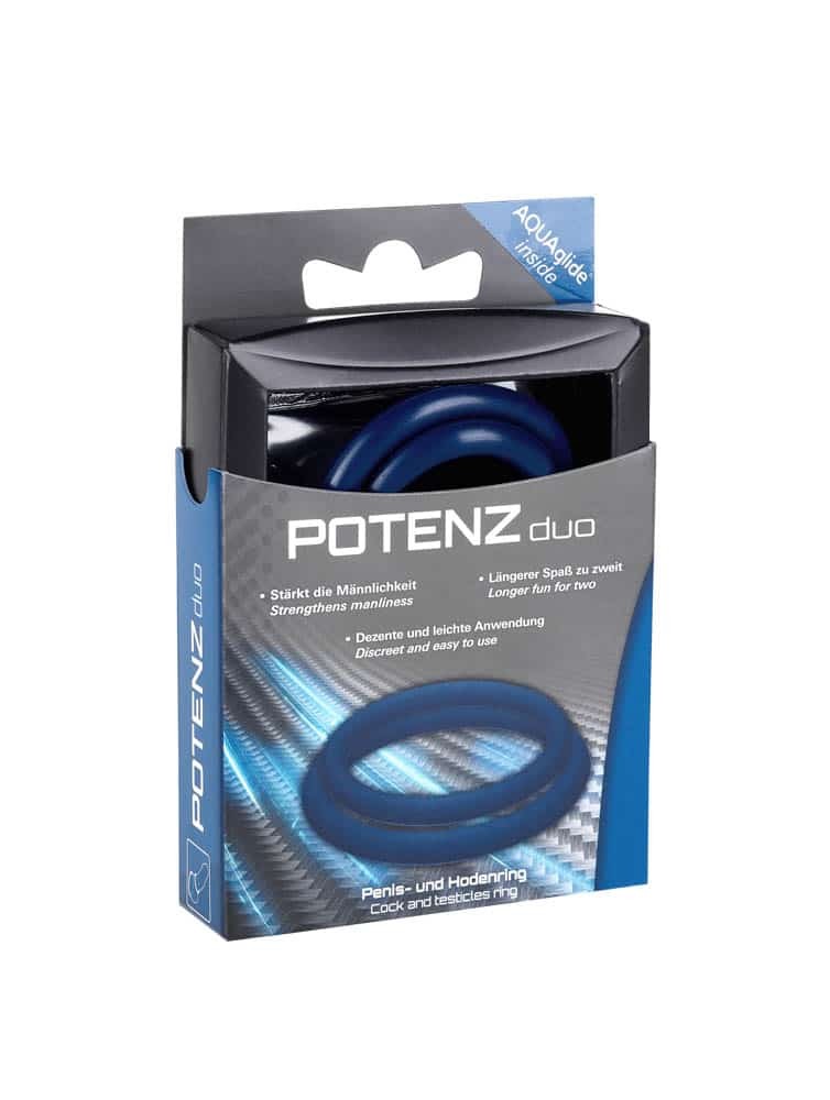 ?mbun?t??e?te-?i Performan?a cu POTENZduo Blue Medium Inel pentru Penis - Confort ?i Control