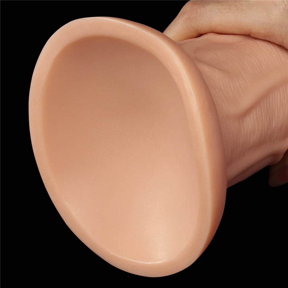 9.5'' Realistic Curved Flesh Dildo - Premium Silicone, G-Spot Stimulation, Adult Pleasure Toy