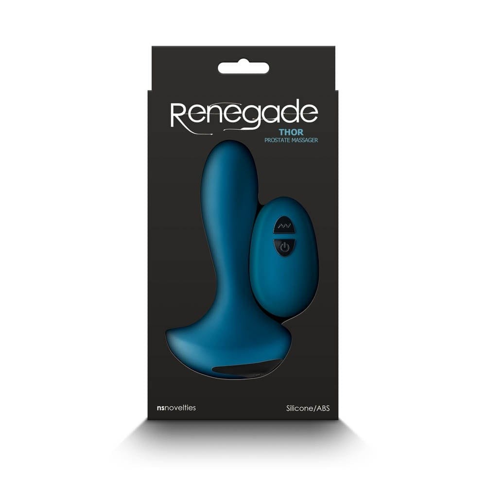 Renegade Thor Teal Prostate Massager - Powerful, Ergonomic Design for Ultimate Pleasure