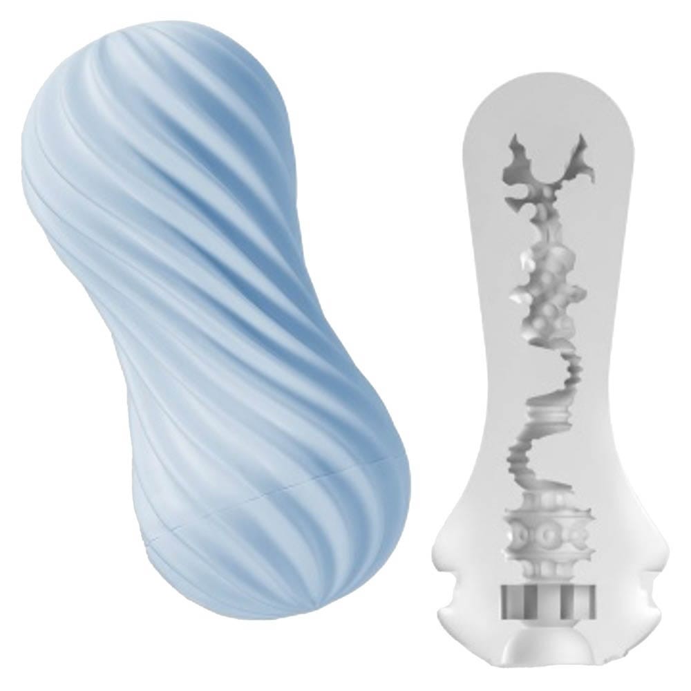 TENGA FLEX BUBBLY BLUE ? Premium Male Masturbator for Ultimate Pleasure