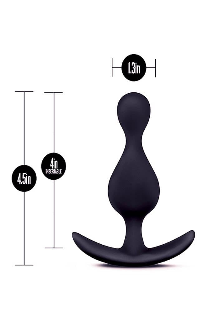 ANAL ADVENTURES PLATINUM WAVE PLUG BLACK dop anal
