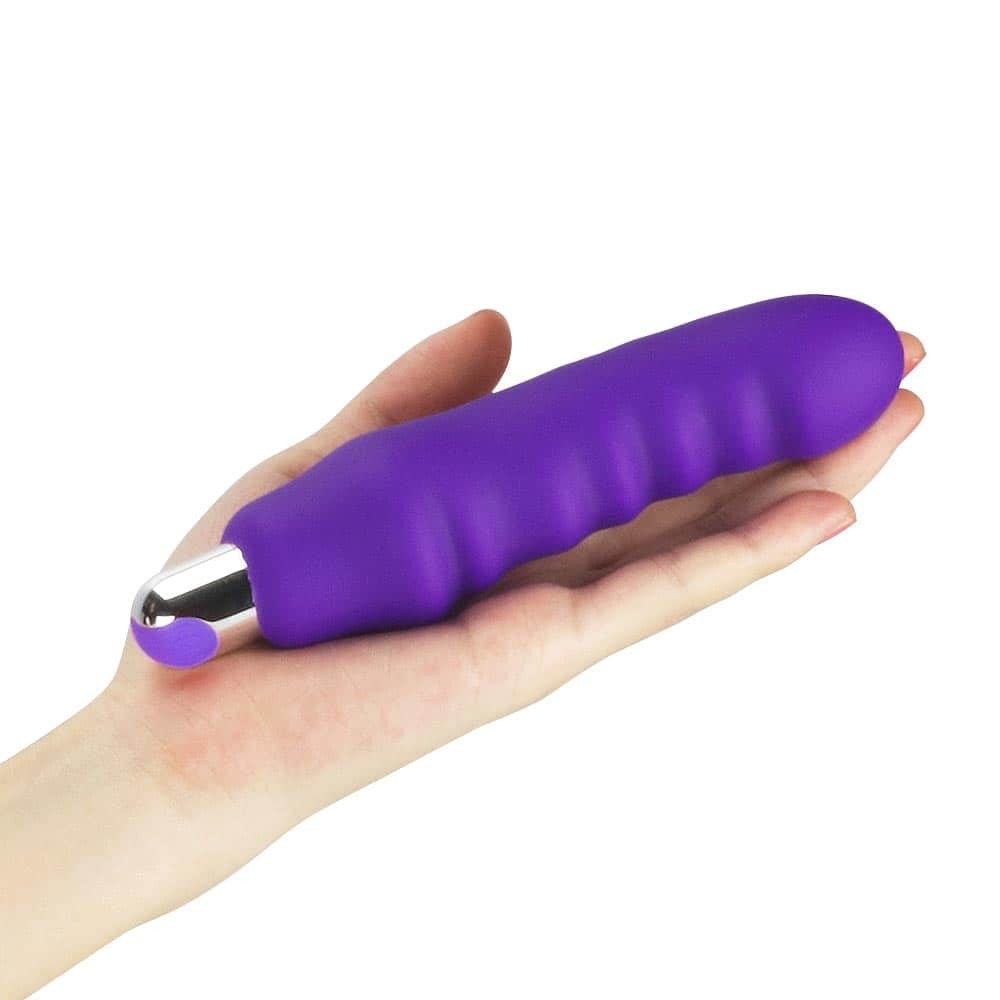 Rechargeable IJOY Purple Silicone Waver Vibrator - High-Performance Adult Toy for Intense Pleasure