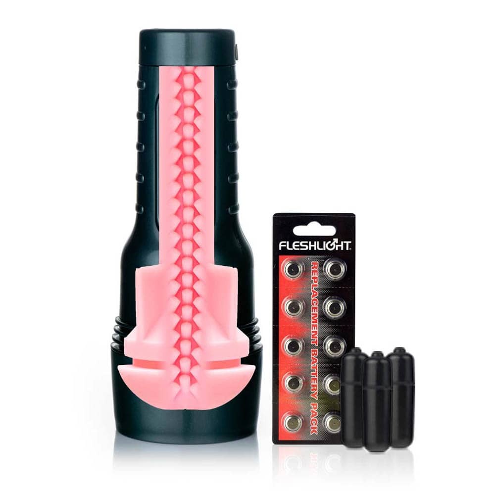 FL Vibro Pink Lady - Masturbator for Men with Vibrating Feature | Enhanced Pleasure Device