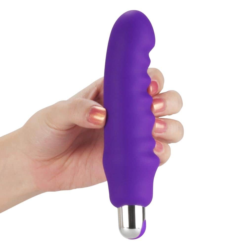 Rechargeable IJOY Purple Silicone Waver Vibrator - High-Performance Adult Toy for Intense Pleasure