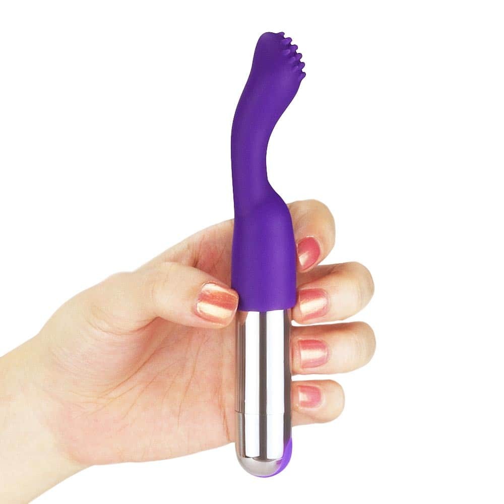 Rechargeable IJOY Mini Vibrator - Versatile Purple Tickler for Ultimate Pleasure