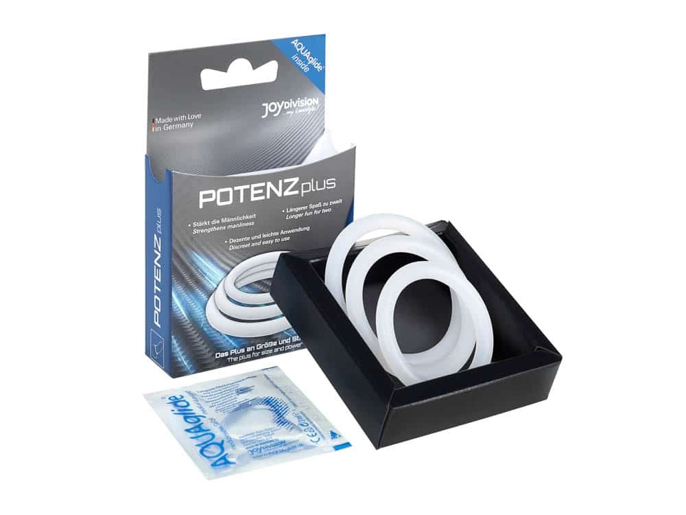 POTENZplus Transparent Penis Ringe Set (S, M, L) - 3er Mix f�r Optimale Stimulation