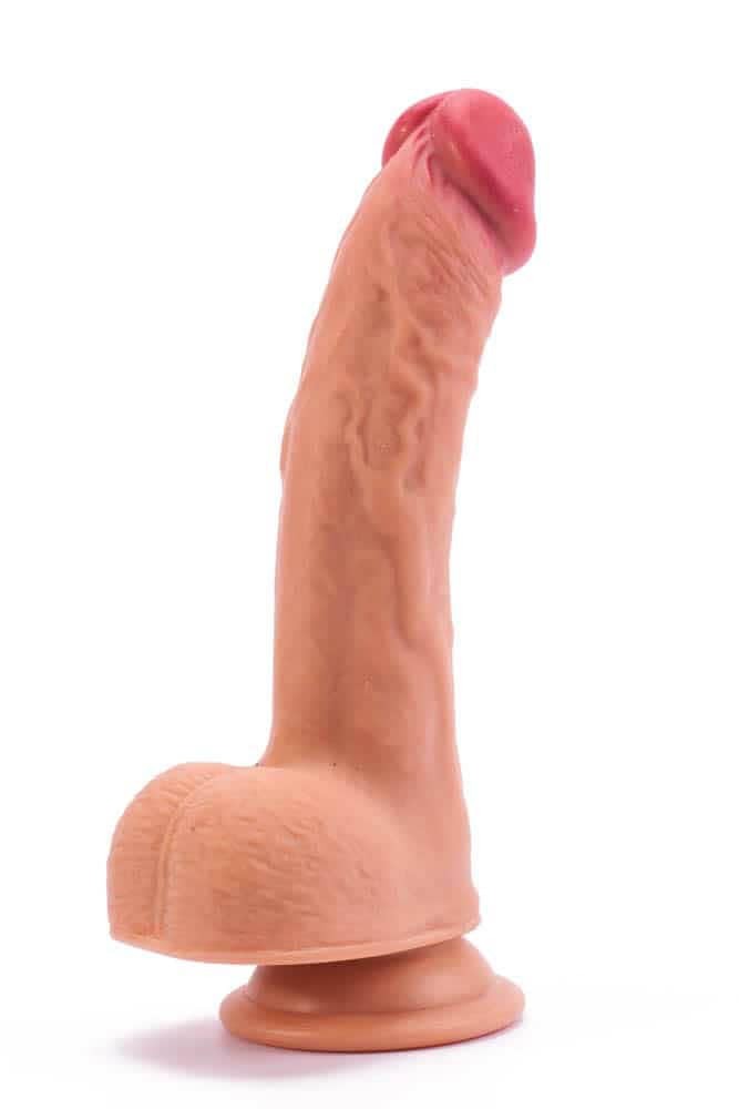 Nature-Inspired 8 Dual-Layer Silicone Flesh Dildo ? Realistic Design for Ultimate Pleasure?