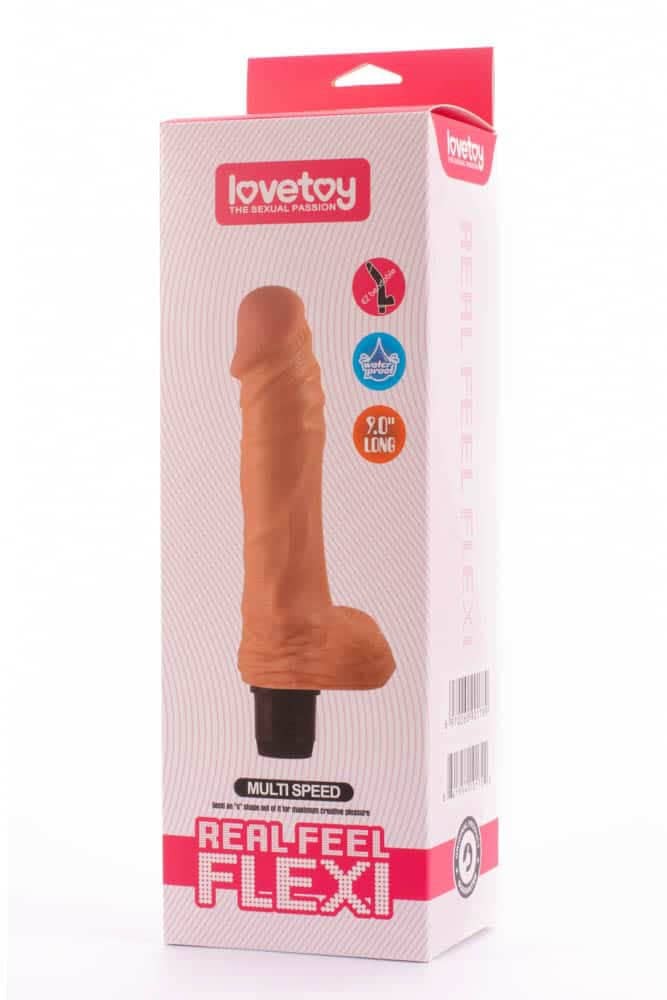 9 Real Feel Flexi Multi-Speed Vibrator - Realistic Texture, Powerful Vibration, Perfect for Pleasure