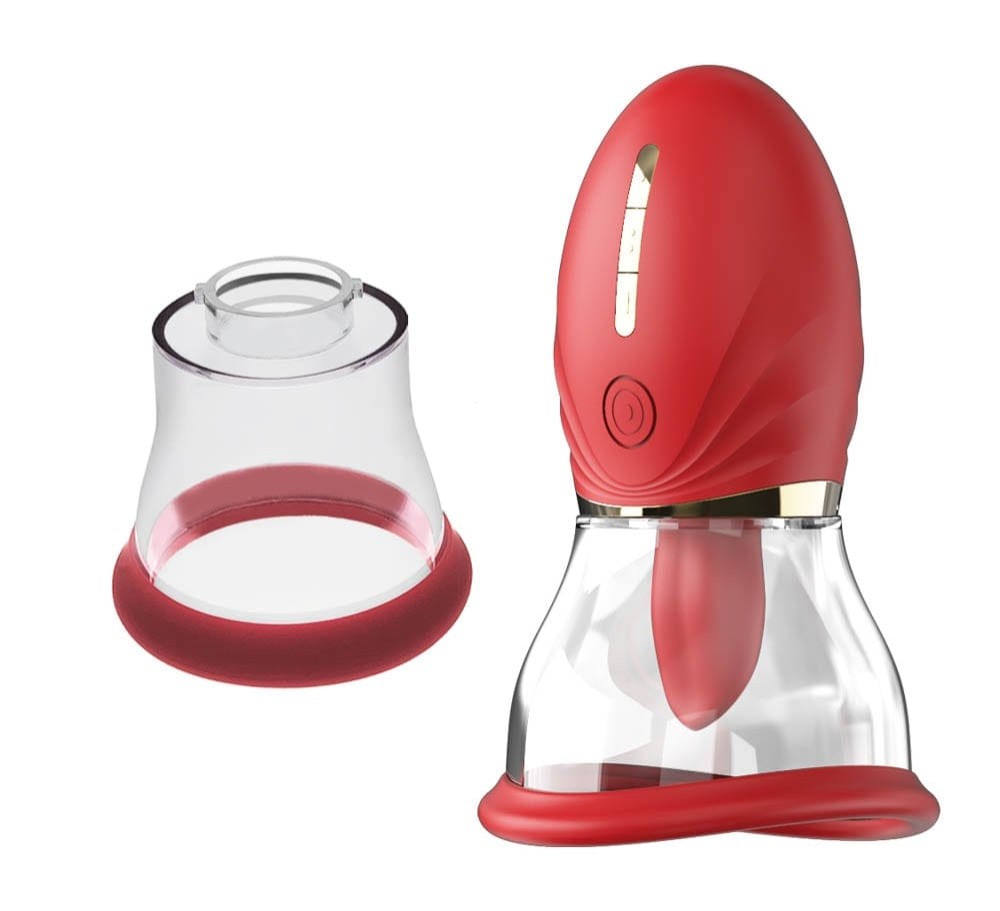 Adoramar Magic Tongue Pleasure - RED (two cups) Stimulanti clitoridieni