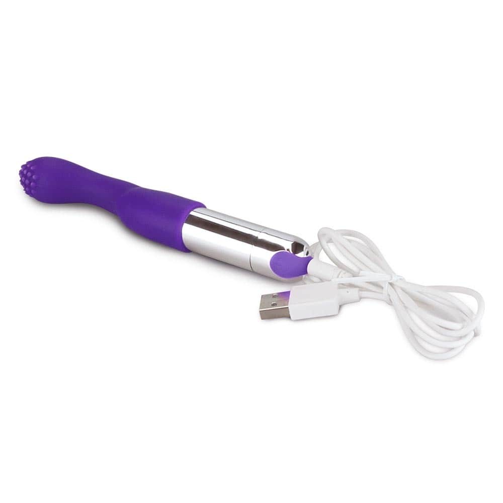 Rechargeable IJOY Mini Vibrator - Versatile Purple Tickler for Ultimate Pleasure