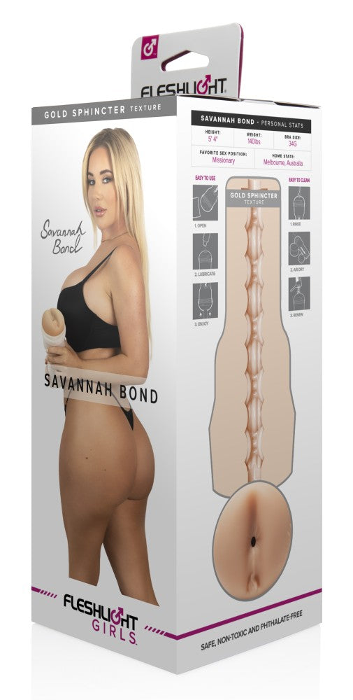 Fleshlight Girls Savannah Bond - Premium Male Masturbator from Australia | Ultimate Pleasure Toy