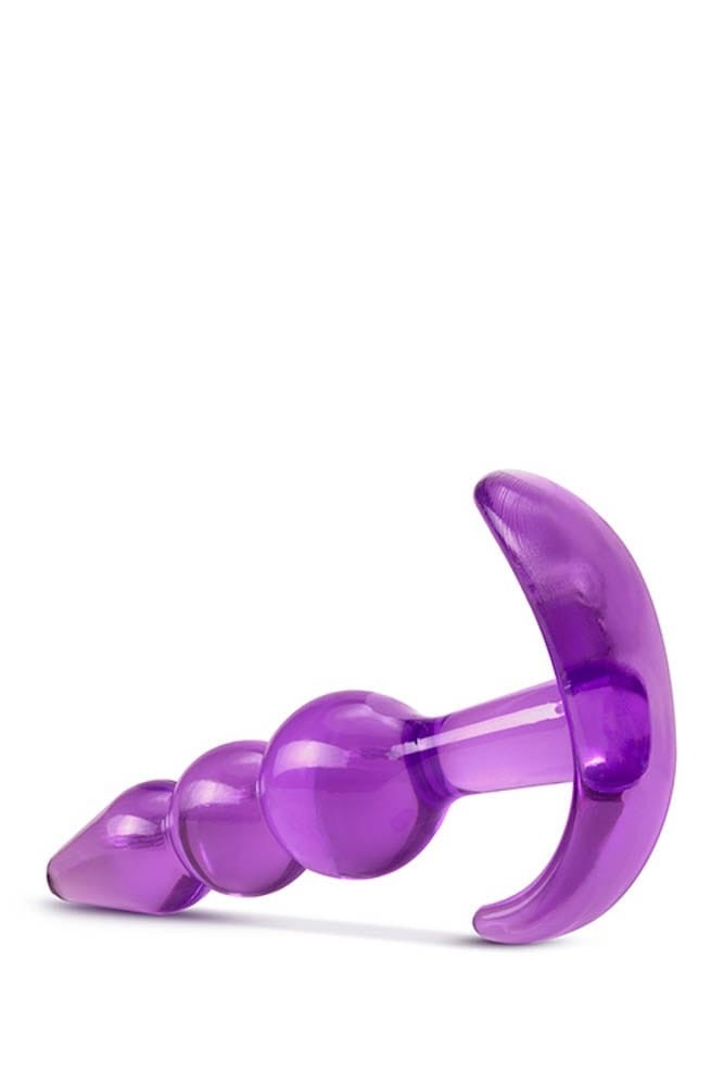 Triple Bead Anal Plug - Purple Silicone Assorted Size Pleasure Toy