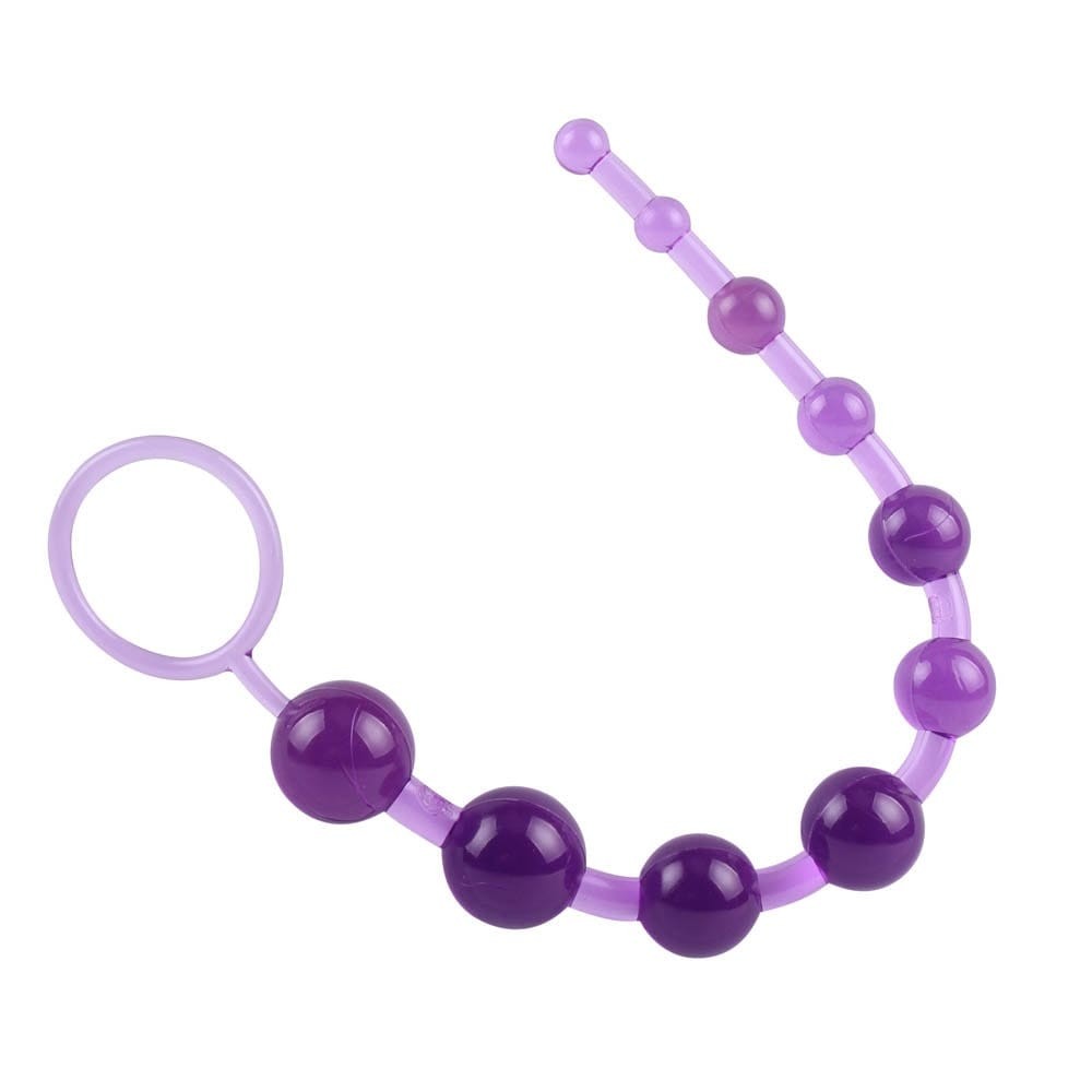 Purple Sassy Anal Beads - Silicone Pleasure Beads for Enhanced Intimacy