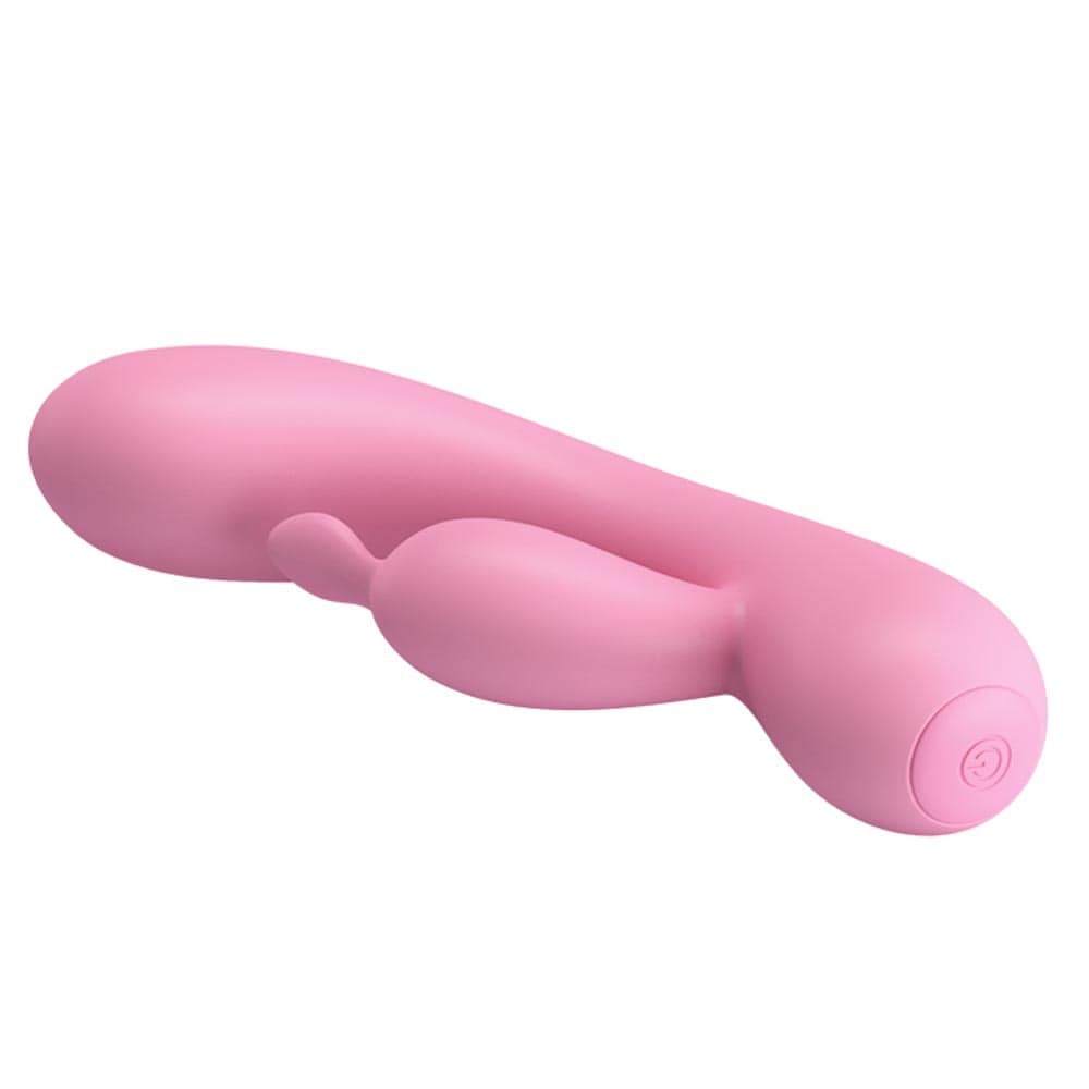 Pretty Love Hugo Pink Vibrator - Powerful Rechargeable Rabbit for Clitoral and G-Spot Stimulation, Discreet and Waterproof Adult Toy