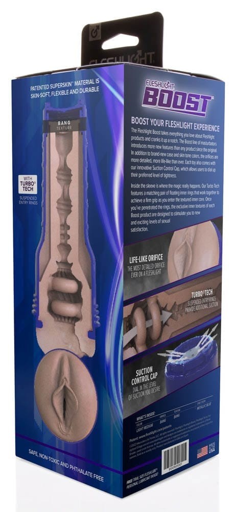 Fleshlight Boost Bang LM - Premium Male Masturbator for Ultimate Pleasure