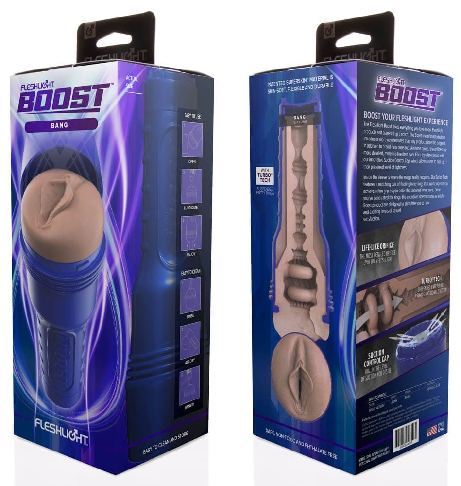 Fleshlight Boost Bang LM - Premium Male Masturbator for Ultimate Pleasure