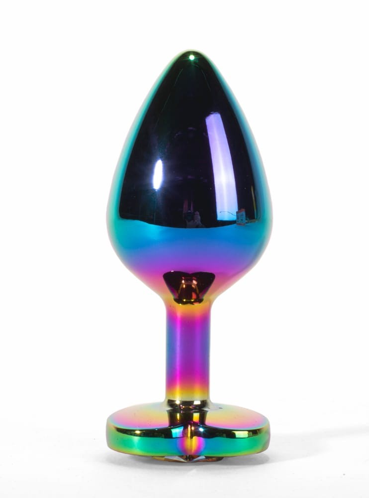X-MEN Secret Shine Metal Butt Plug - Rainbowheart M - Premium Anal Toy for Ultimate Pleasure