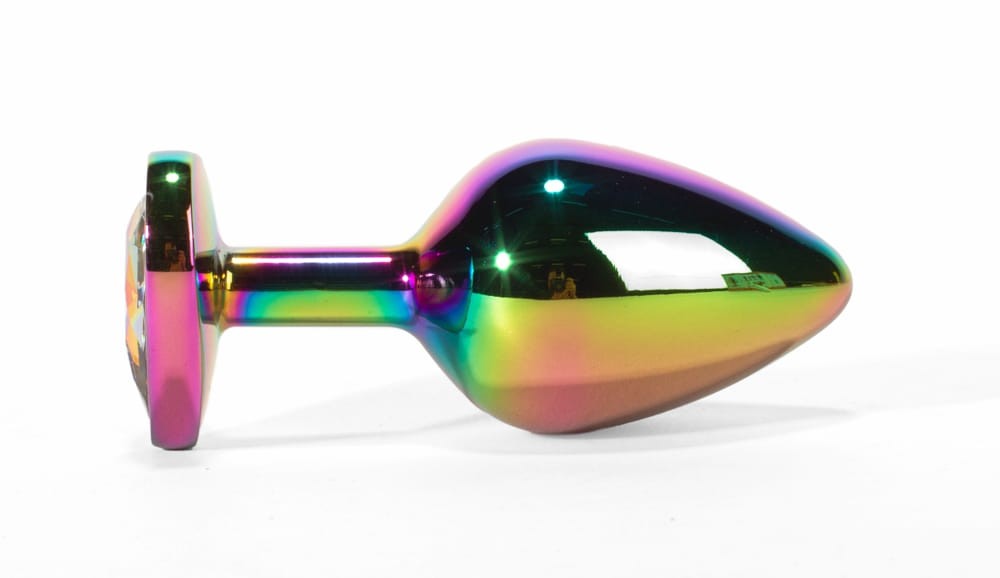 X-MEN Secret Shine Metal Butt Plug - Rainbowheart M - Premium Anal Toy for Ultimate Pleasure