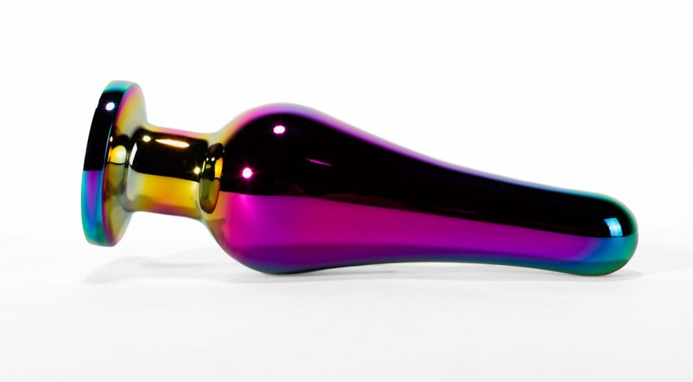 X-MEN Secret Shine Metal Butt Plug - Rainbow M-Dop Anal Accessory | High-Quality Pleasure Toy