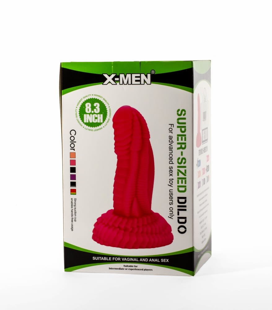 X-Men PVC Black Dildo - 8.3 Super Sized Realistic Vibrator for Ultimate Pleasure