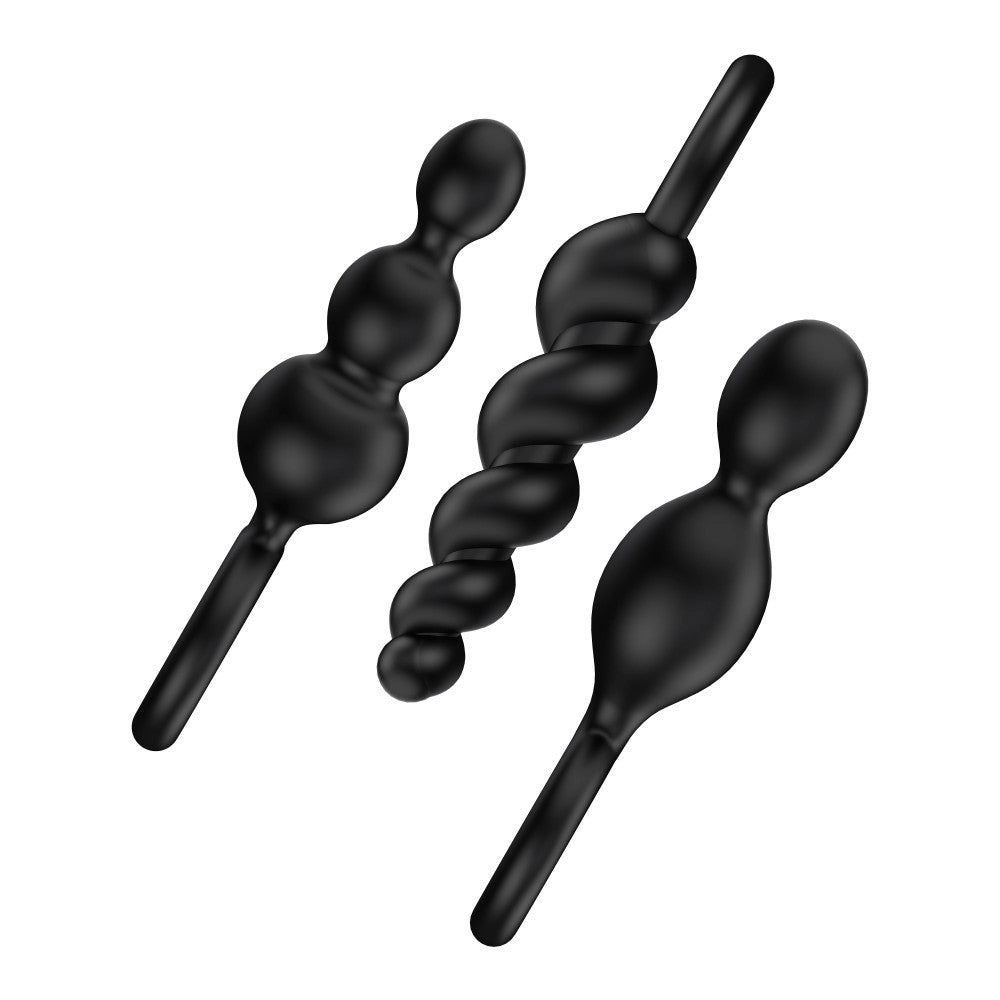 Satisfyer Booty Call - Set of 3 Black Anal Toys for Ultimate Pleasure