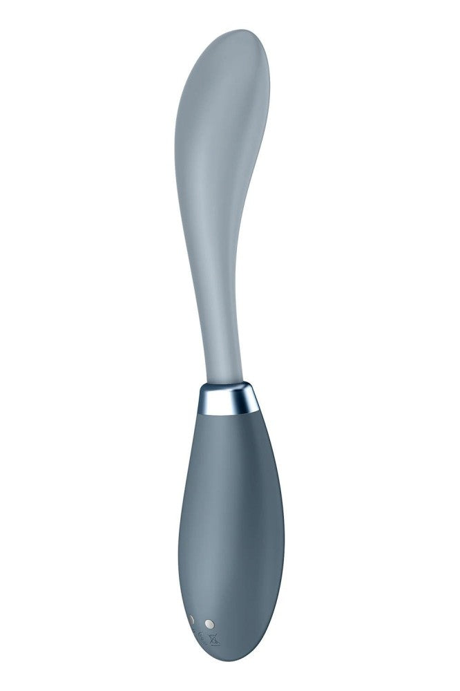 High-Intensity G-Spot Flex 3 Vibrator - Grey, Powerful & Flexible Pleasure Toy