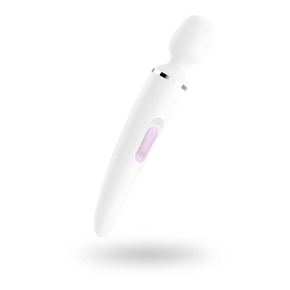 Wand-er Woman White/Chrome Massage Wand - Powerful & Versatile Massage Tool