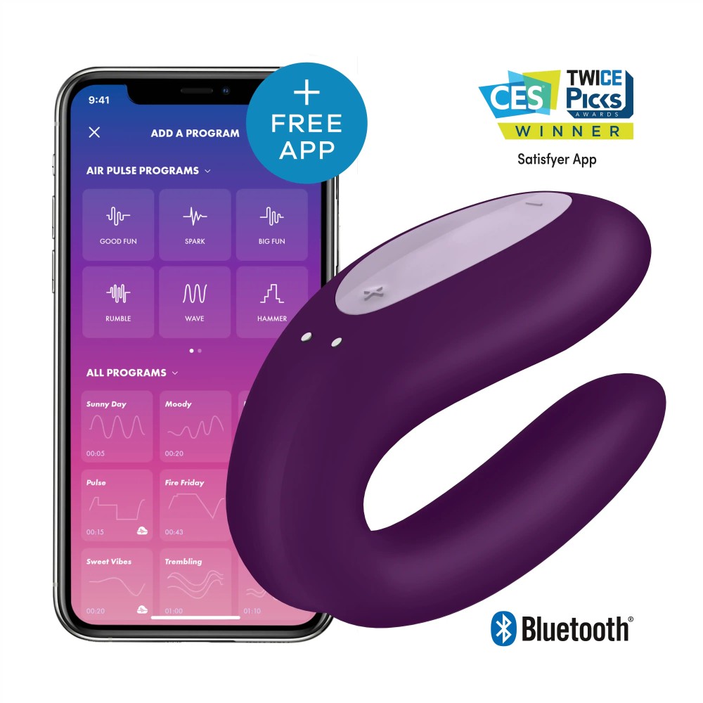 Double Joy Violet Vibrator - Powerful Dual Stimulation, Waterproof, & Discreet Massager for Ultimate Pleasure