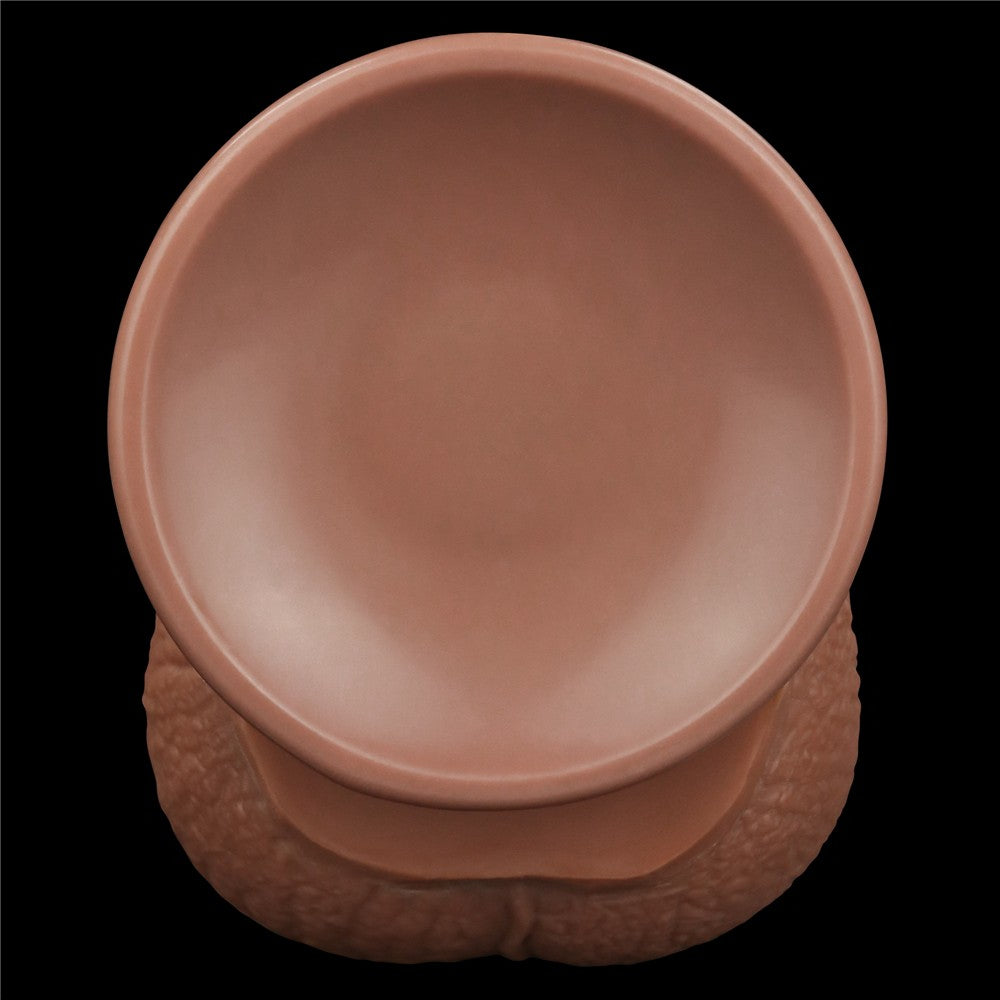 13.5'' King Sized Sliding Skin Dual Layer Dong Brown Dildo