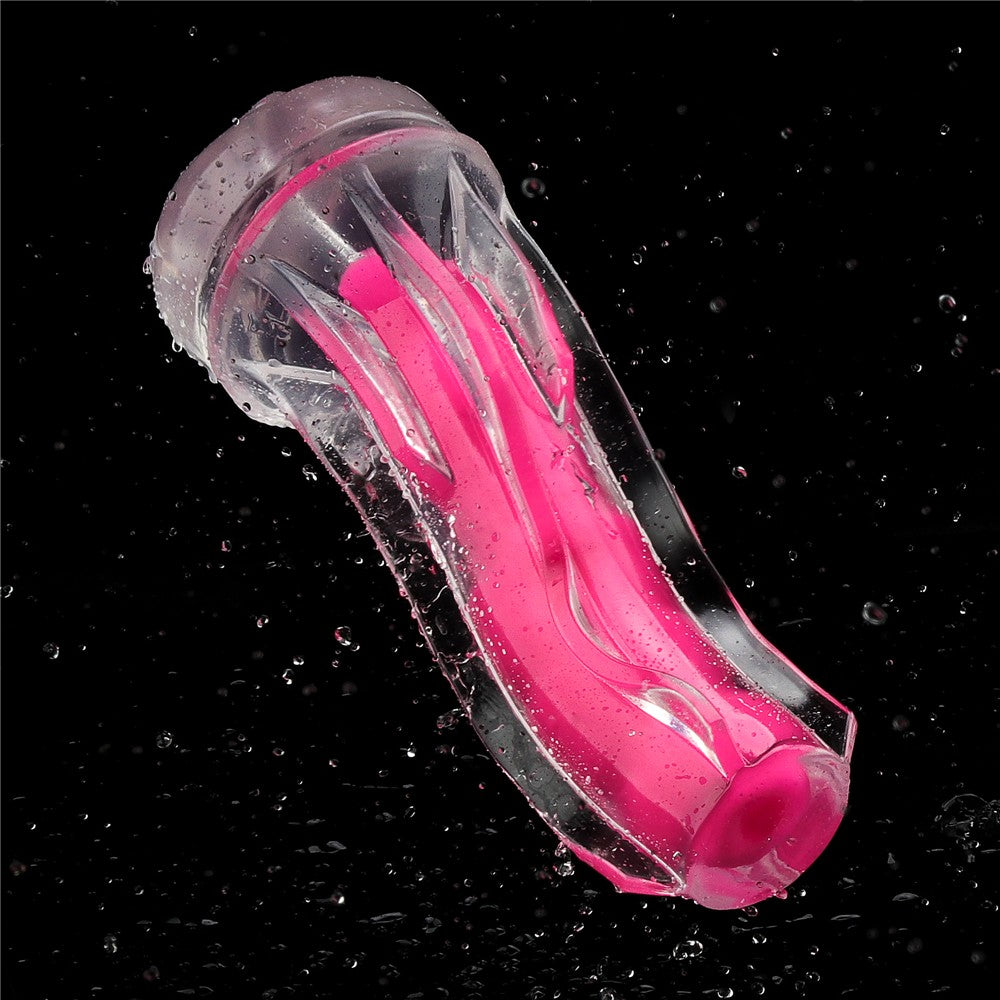 8.5'' Lumino Play Pink Glow Masturbator - Ultimate Pleasure for Men, Smooth & Sensational Experience!