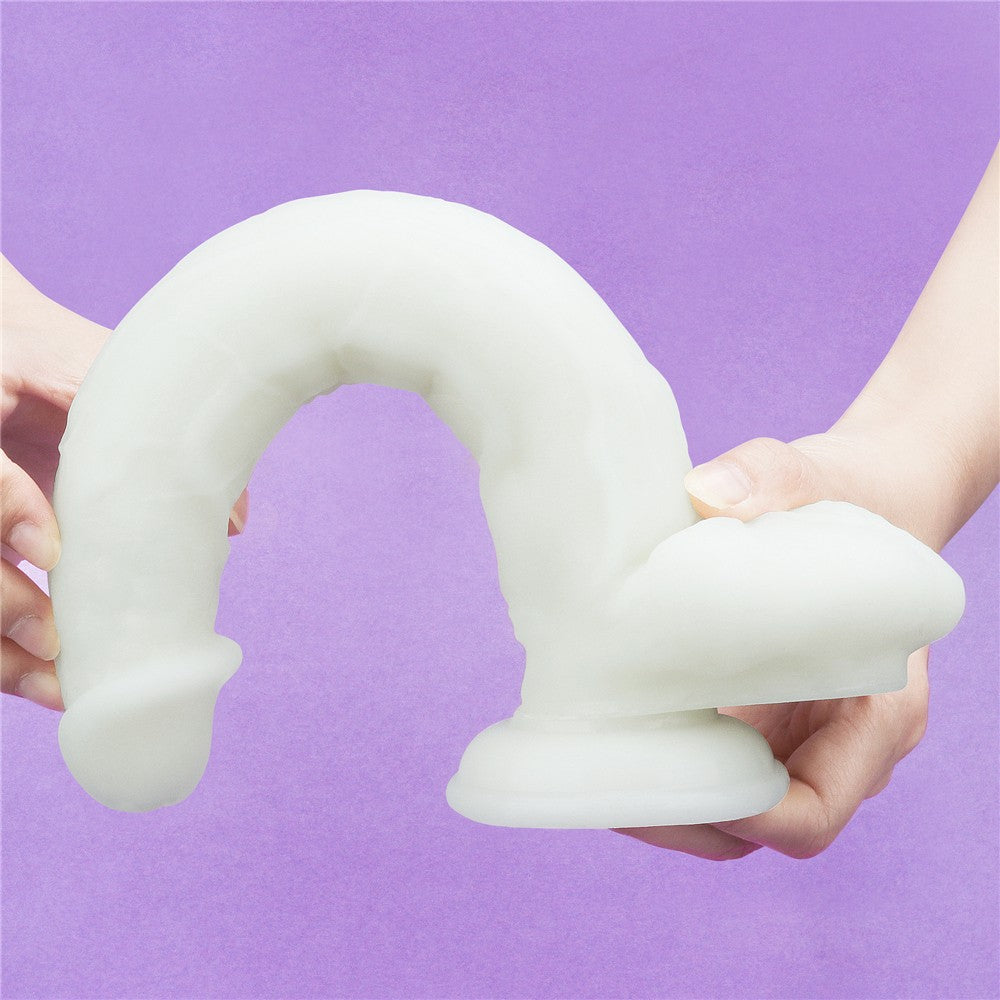 10.5'' Lumino Play Silicone Dildo - Flexible, Body-Safe, Vibrant Colors for Ultimate Pleasure