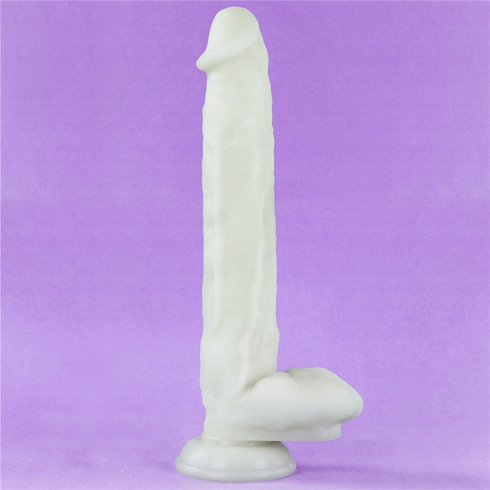 10.5'' Lumino Play Silicone Dildo - Flexible, Body-Safe, Vibrant Colors for Ultimate Pleasure