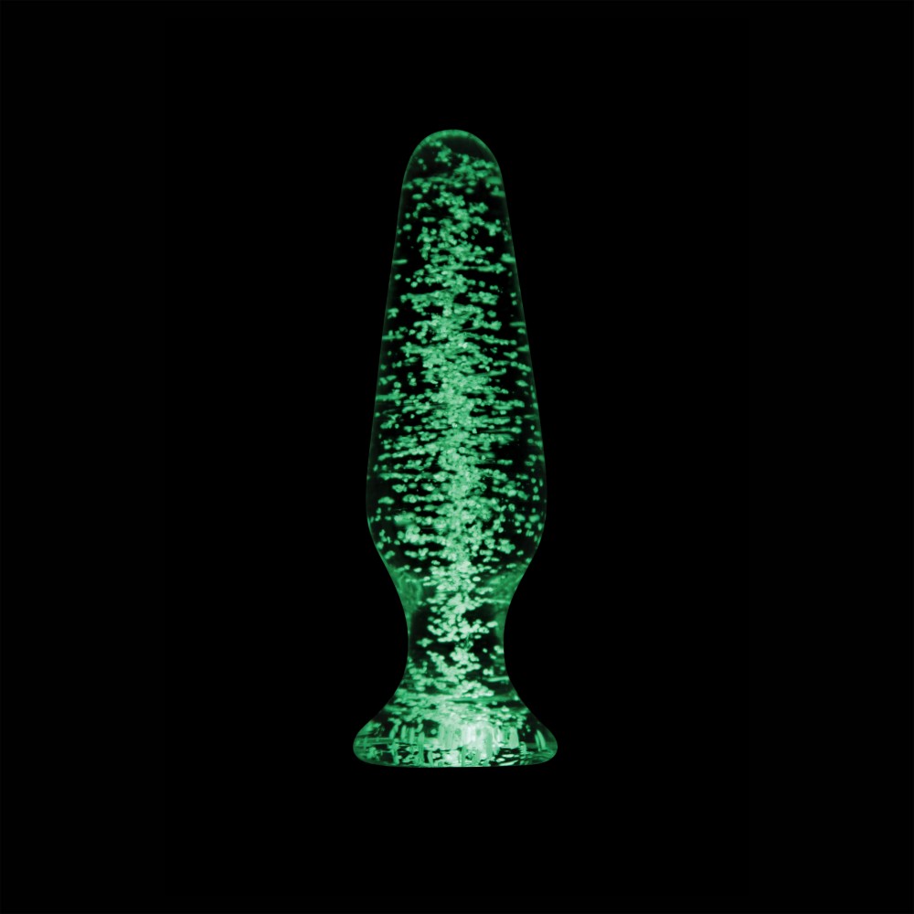 Clear Firefly Glass Tapered Plug - Smooth, Safe Anal Pleasure for Intimate Moments
