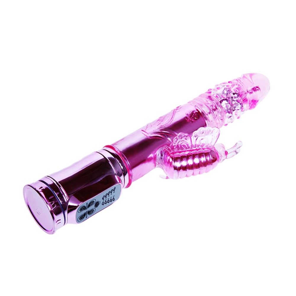 Throbbing Butterfly Vibrator - Powerful Pink Clitoral Stimulator for Ultimate Pleasure