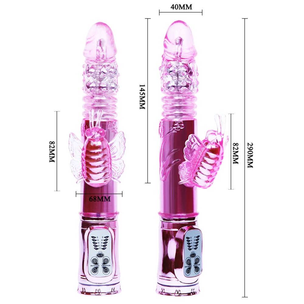 Throbbing Butterfly Vibrator - Powerful Pink Clitoral Stimulator for Ultimate Pleasure