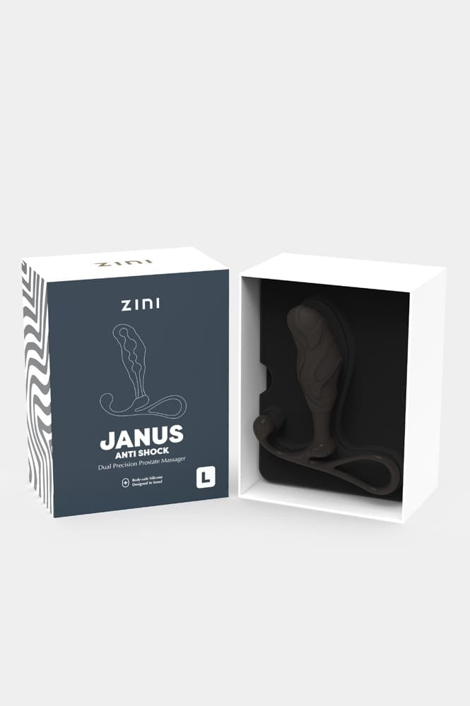 Zini Janus Anti-Shock Prostate Massager ? Premium L Prostate Massage Device | Masculine Wellness