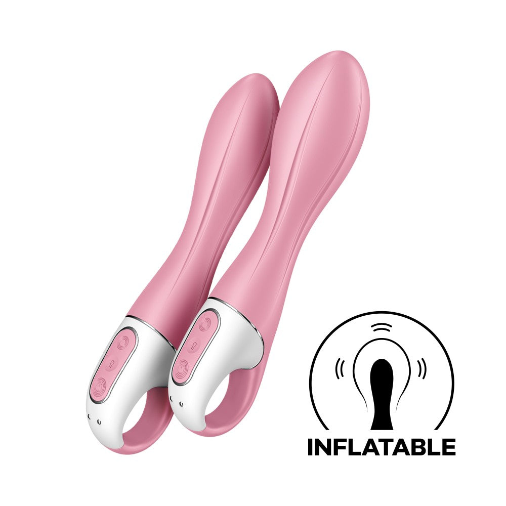 High-Power Air Pump Vibrator - Dual Light Red Massage Toy for Ultimate Pleasure