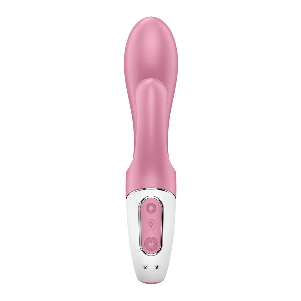 Air Pump Bunny 2 - Rechargeable Light Red Vibrator for Enhanced Pleasure