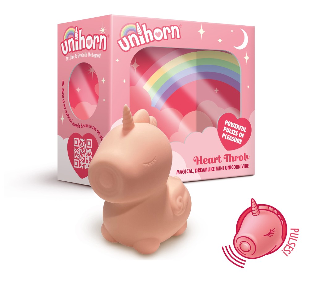 Unihorn Heart Throb - Intensely Stimulating Clitoral Vibrator for Ultimate Pleasure