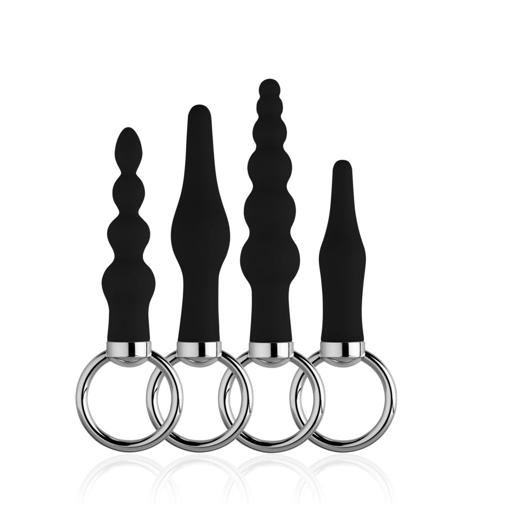 Back Up Butt Plug Kit - Black Anal Toys for Ultimate Pleasure | Premium Quality